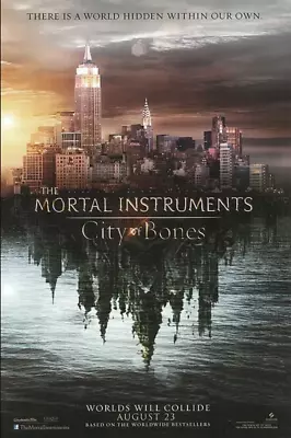 MORTAL INSTRUMENTS: CITY OF BONES MOVIE POSTER 27x40 ORIGINAL 2-SIDED • $24.99