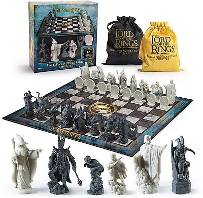 £59.95 • Buy Official Lord Of The Rings Lotr Collectors Full Size Chess Set New Board Game