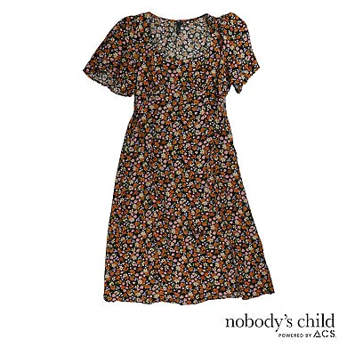 £14.99 • Buy Nobody's Child Dee Dee Lois Floral Midi Dress, Multi UK Size 10