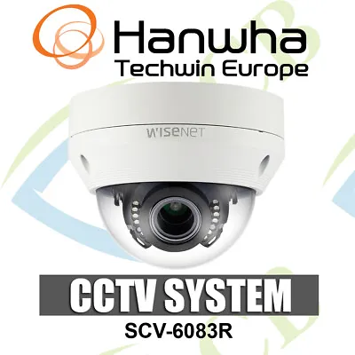 Samsung SCV-6083R 1080p Full HD Analog IR LED Varifocal Vandal Dome CCTV Camera • £119.95