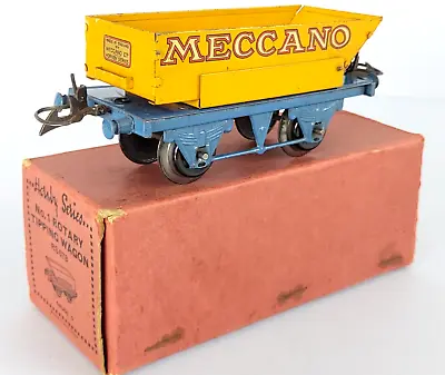O Gauge HORNBY SERIES No. 1 MECCANO Rotary Tipping Wagon - Boxed  C1931 • £22.95
