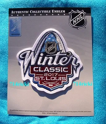$17.99 • Buy Official NHL 2017 Winter Classic Patch Chicago Blackhawks Vs St Louis Blues