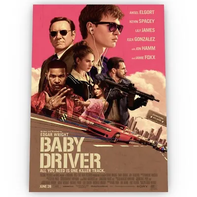 £8.99 • Buy Baby Driver Movie Poster Satin High Quality Archival Stunning A1 A2 A3