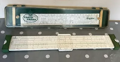 Faber Castell Duplex 2/82 Slide Rule Clamshell Case Insert Great Condition Ruler • $61.65