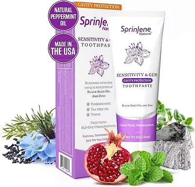 SprinJene Patented Toothpaste Sensitive Teeth & Gum -B18 • $9.99