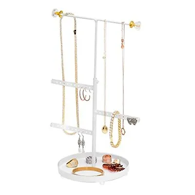 Sasha Morel Hanging Jewellery Organiser Stand Tree Jewlery Necklace Stand Displ • £20.20