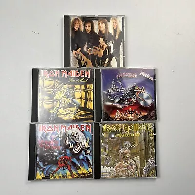 Lot Of 5 CD’s Heavy Metal Hard Rock Iron Maiden Metallica Judas Priest 80s 90s • $44