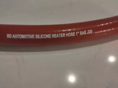 12 L X 1  ID RED Virgin Silicone Heater Hose 25mm 428°F Radiator Coolant Air • $7.95