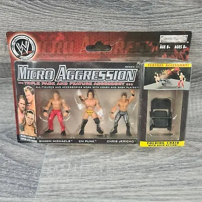 £29.95 • Buy WWE Micro Aggression - Triple Pack - Shawn Michaels - CM Punk - Chris Jericho