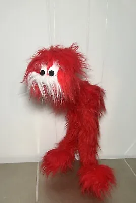 Vintage GAF Red Limber Louie Monster Marionette 36” Large Puppet Fuzzy Red • $34.99