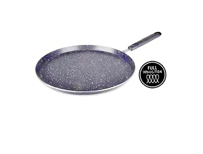 Non Stick Marble Coated Roti Dosa Tawa Pancake Maker Crepe Pan 26cm • £13.99