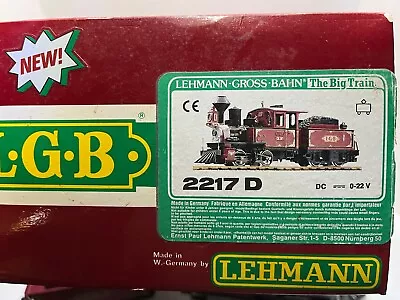 LGB 2217 D Locomotive W/Powered Tender And Orginal Box • $225