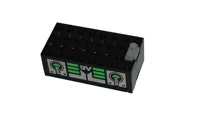 Lego® 9V TRAIN Railway Monorail Battery Box BLACK WITH 9V STICKER • $35.15