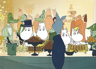 Moomin Picture  Poster 24 X 30cm From Tove Janssonn At The Party • $14.45