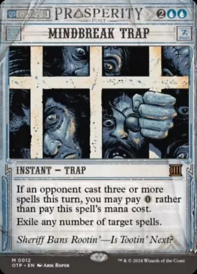 MTG-1x-NM-Mint English-Mindbreak Trap-Outlaws Of Thunder Junction: Breaking New • $27.30