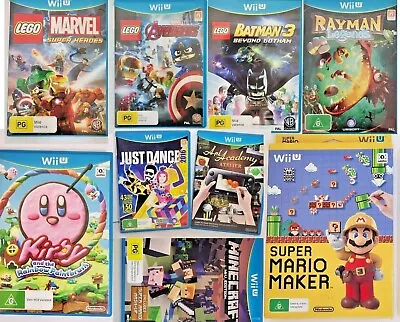 Assorted Nintendo Wii U Games PAL System - Excellent Condition • $40