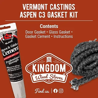 Vermont Casting Aspen C3 Gasket Kit With Cement *FREE Shipping!* • $24