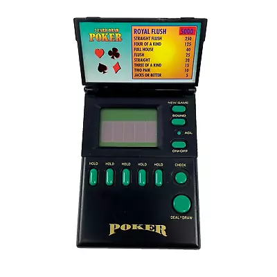 Vintage 1994 Mini Vegas Handheld Electronic Poker Game - Micro Games Of America • $9