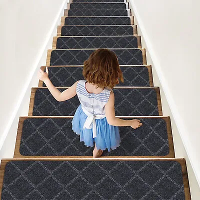 15 Pack Stair Treads For Wood Steps Indoor Non-Slip Treads Covers Rugs Mat 8x30  • $32