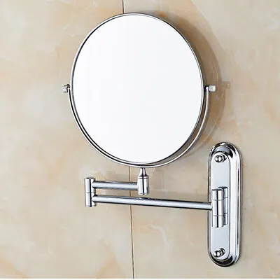 360 Swivel Makeup Mirror 10X Magnifying Wall Mount 2 Sided Vanity Mirror Shaving • $31.93