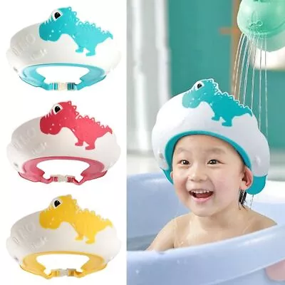 Baby Shower Cap Hair Wash Hat Bath Head Cover Shampoo Artifact Ear Protection • £6.88