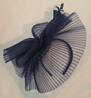 The Niche Collection Fascinator One Size Navy Blue Wedding Event BNWT RRP£60 • £24.95