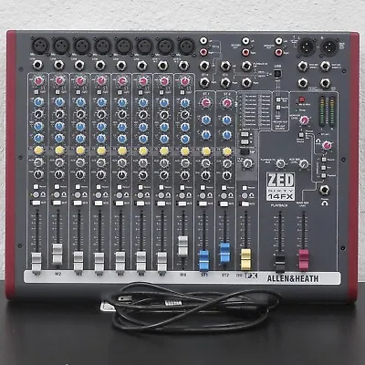 Allen & Heath ZED60-14FX Live And Studio Mixer With Digital FX And USB Port ZED • $589