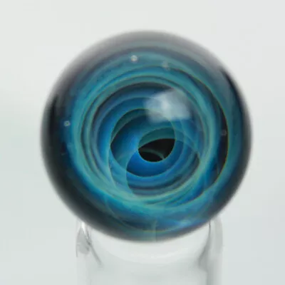 22mm Or 25mm Diameter Hand Blown Glass Galaxy Marble Silver Fume Pyrex Ball • $9.95