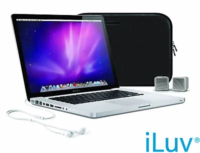 Genuine ILuv Essential Kit For Macbook Pro Air 15  Case Sound System Gift Laptop • £18.95