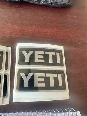 Yeti Sticker Authentic. Black And Silver Aluminum Badge. Small • $1