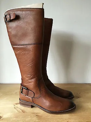 NEW CARA Boots Size UK 3 EU 36 Womens Brown Knee High Ridding Boots RRP £190 • £49.99