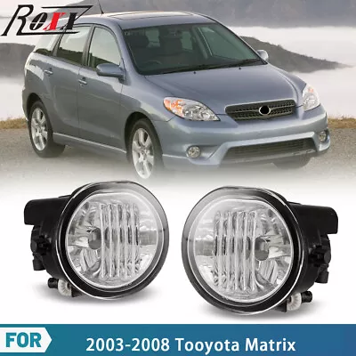 Fog Lights For 2003-2008 Toyota Matrix Pontiac Vibe Switch Wiring Kit Blubs Pair • $52.99