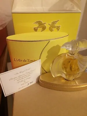 Nina Ricci Numbered EditionL’aire Du Temps Pure Perfume In Lalique Bottle 35ml • £365