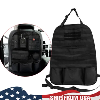 Vehicle Seat Cover Tactical Molle Pouch Bag Organizer First Aid Tool Kit Storage • $17.99