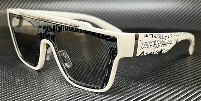 DOLCE & GABBANA DG6125 33126V White Grey Mirror Men's 60 Mm Sunglasses • $198.45