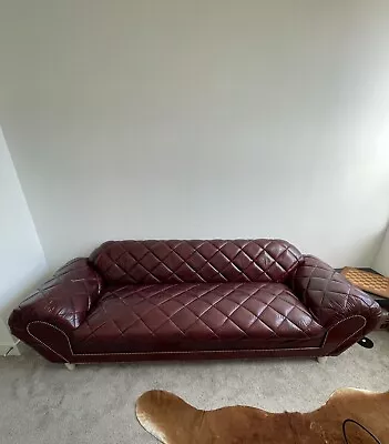 Antique Red Leather Couch • $3000