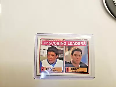 1983 Topps Football Scoring Leaders W/ Marcus Allen Raiders RC HOF • $3.99