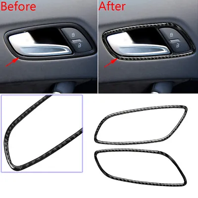 Carbon Fiber Car Door Handle Bowl Panel Trim For Audi TT 8N 8J MK123 2008-14 AO • $14.51