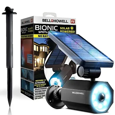 Bell + Howell Bionic Spotlight Original LED Solar Outdoor Motion Sensor Light • $19.99