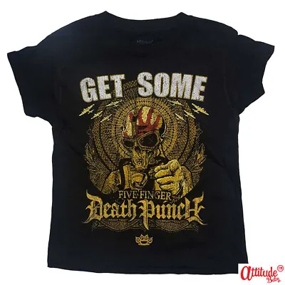 £13.95 • Buy Five Finger Death Punch-Official Kids T Shirts-Get Some-Five Finger Kids T Shirt