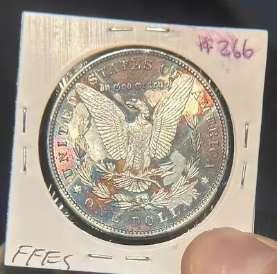 Beautifully TONED 1896 $1 Morgan Silver Dollar • $600