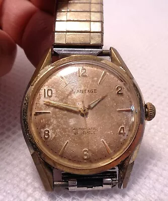VANTAGE Automatic 21 Jewels Gold Man's Wristwatch (not Working) (2) • $22