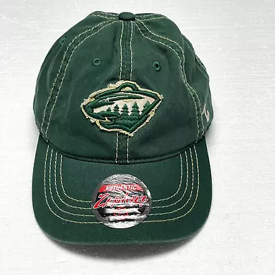 Zephyr Minnesota Wild Hat Cap Hockey Green Men's Strap Back • $18.77