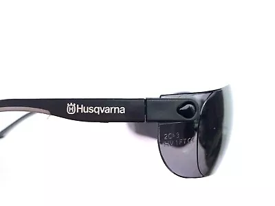 £17.99 • Buy Husqvarna Safety Glasses Black Tint Uv Sunglasses Construction Builders Farming