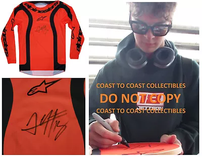 Jett Lawrence Signed Jersey Proof Autographed Supercross Motocross Alpinestars • $349.99