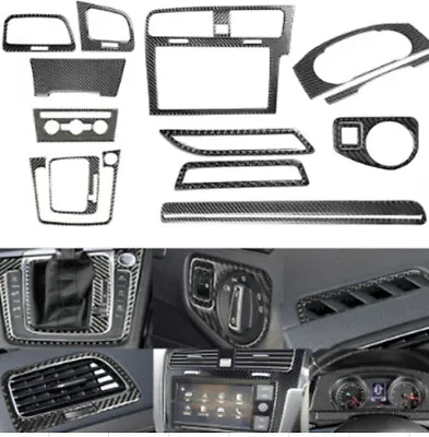 $89.90 • Buy 15X For VW Golf 7 GTI MK7 14-19 Carbon Fiber Interior Dashboard Cover Right-hand