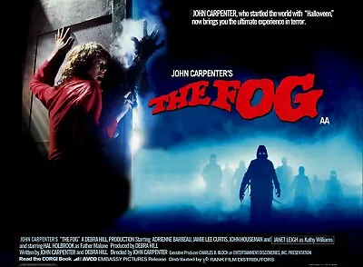 THE FOG 1980 Quad Poster Print 30x40  John Carpenter Jamie  Lee Curtis FREE P&P • £24.99