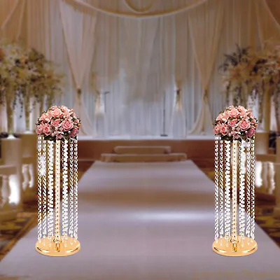 2-Pack Crystal Tassel Flower Freestanding Rack 23.6in For Wedding/Party Decor • $49.40