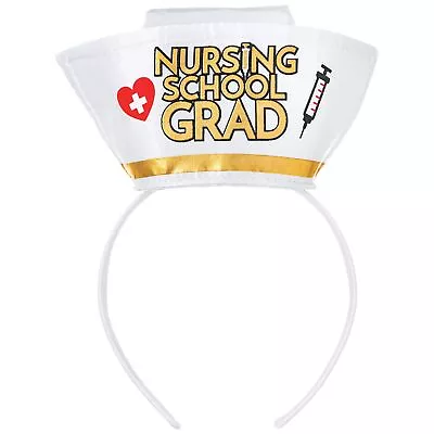 Nurse Hat Whtie Nursing School College Graduation Theme Party Favor Headband • $11.77