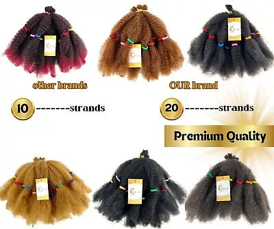 12  Marley Extensions For Braiding     20 Strands Per Pack     PREMIUM QUALITY • $7.99